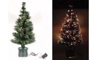 Árbol de navidad de fibra óptica, 60cm