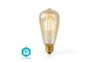 Bombilla LED Wi-Fi Inteligente de Filamento - E27 - ST64 - 5 W - 500 lm - Nedis WIFILF10GDST64