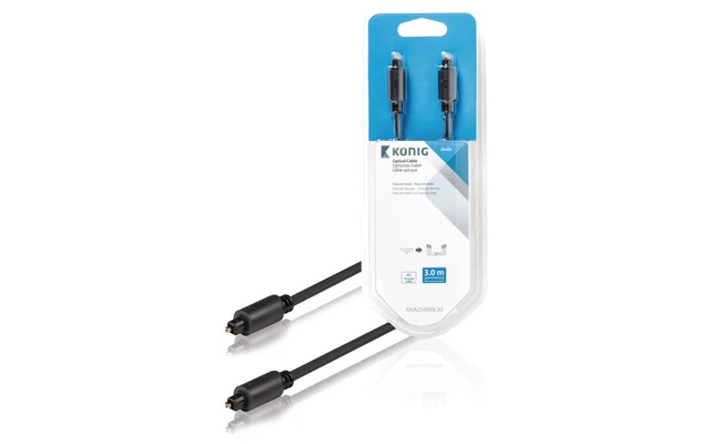 Cable óptico Toslink macho - macho de 3,00 m