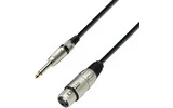 Cable de Micro de XLR hembra a Jack 6,3 mm mono 1 m