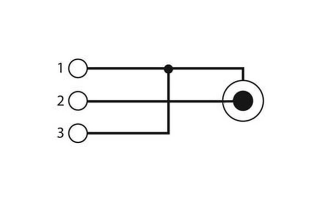 XLR Hembra 3 contactos a conector RCA hembra