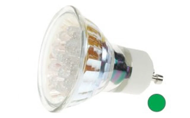 Bombilla LED GU10, 240V color VERDE