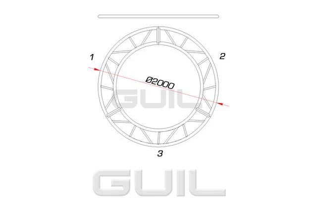 GUIL CCP-2 - Estructura ciruclar de 2 metros 