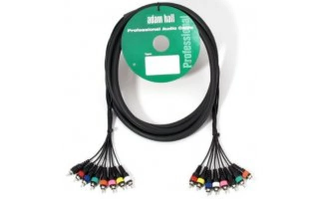 Adam Hall - 8 canales Stereo Loom 8 x RCA / 8 x RCA 3 m