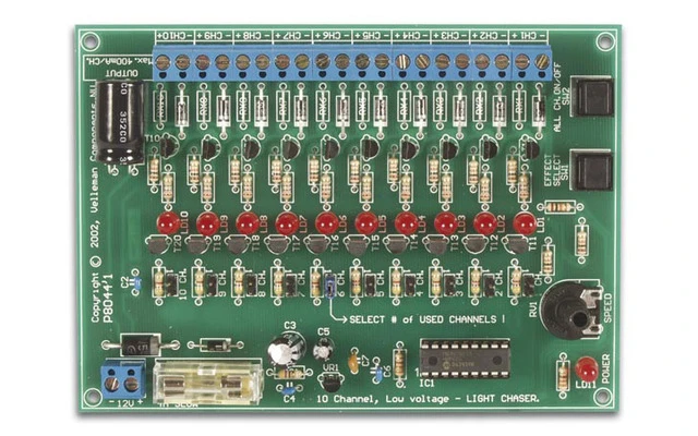 Geneador de efectos luminosos de 10 canales, 12VDC
