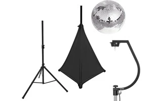 EUROLITE Set Bola de espejos 30cm con soporte y funda para trípode negro
