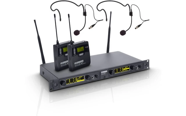 LD Systems WIN 42 BPH 2 - Sistema inalámbrico con 2 Petacas y 2 Auriculares