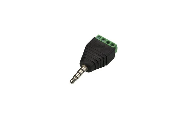 CONECTOR DC 3.5mm A CONEXIÓN POR TORNILLO 4 POLOS (5 uds.)