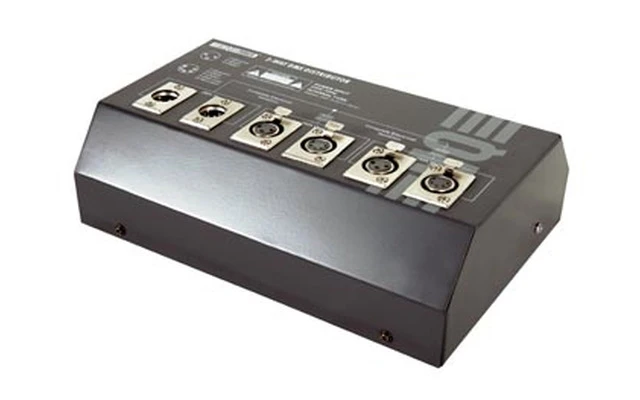 Distribuidor DMX de 2 Vias (XLR de 5 y 3 Polos)