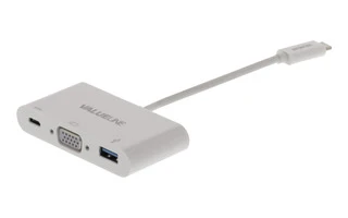 Adaptador de varios puertos de AV digital USB 3.1 C macho - C/VGA/A hembra de 0,20 m