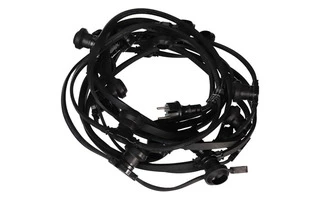 Guirnalda para bombillas LED - 50 x Casquillo E27 - sin bombillas - 25 m