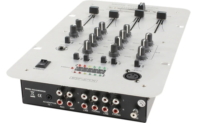 Mesa de mezclas de 2 canales - KN-DJMIXER20
