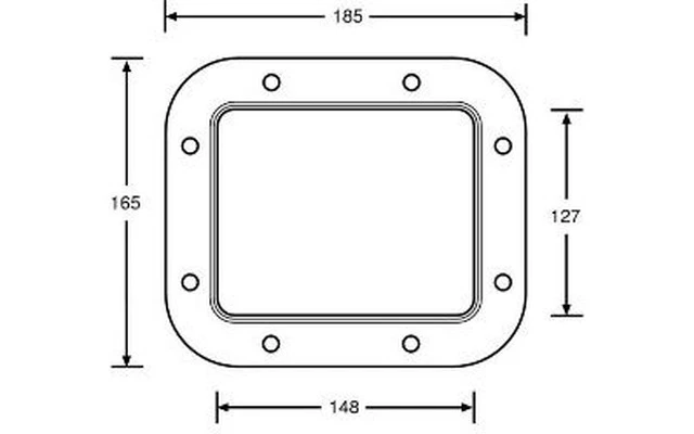 Adam Hall Hardware 34030 - Plato plástico para montaje de asa