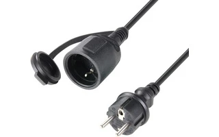 Adam Hall Cables 8101 KF 1000 Cable alargador CEE 7/7 IP44 - CEE 7 IP44 10 m