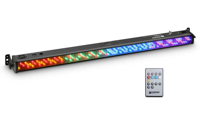 Cameo BAR 10 RGB IR - Barra de LEDs RGB 252 x 10 mm negra con mando a distancia por infrarrojos 