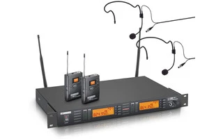 LD Systems WS 1000 G2 BPH2 - Sistema inalámbrico con 2 petacas y 2 micrófonos de diadema