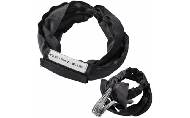 Divo Softsteel eslinga de acero 2 t, 1 m, negra