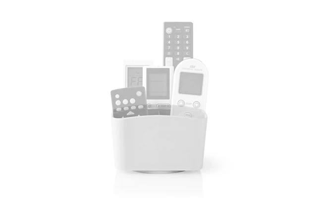 Soporte de Mando a Distancia - Rotación de 360° - 5 Compartimentos - Blanco - Nedis RCHD10WT