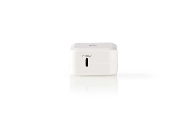 Cargador de Pared - 3,0 A - USB-C - Power Delivery 18 W - Blanco - Nedis WCPD18W100WT