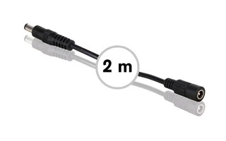 Prolongador con conector DC macho/hembra - 2 metros