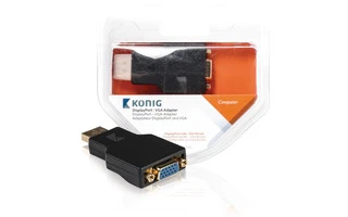 Adaptador DisplayPort a VGA de DisplayPort macho a VGA hembra