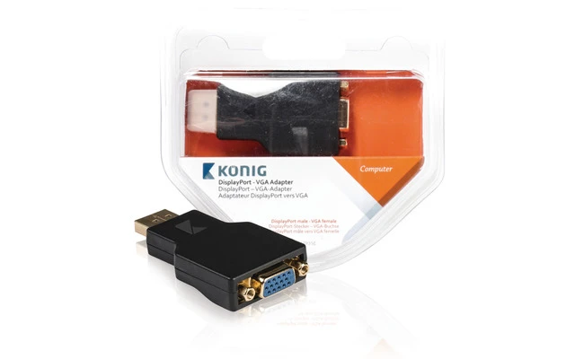 Adaptador DisplayPort a VGA de DisplayPort macho a VGA hembra