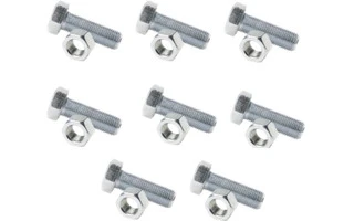 Trabes set de unión cuadrado P30/P40: 8 tornillos y 8 tuercas M10x40