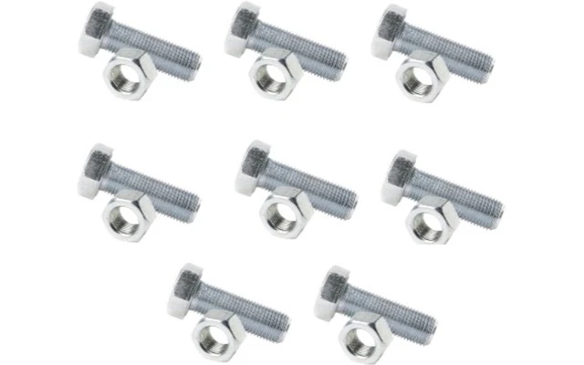 Trabes set de unión cuadrado P30/P40: 8 tornillos y 8 tuercas M10x40