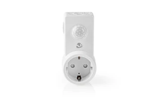Detector de Movimiento - Toma de Tipo F (Schuko) - Ajustes de Tiempo, Luz Ambiental y Sensibilid