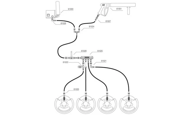 Showtec CO2 Bottle to 3/8 Q-Lock adaptador