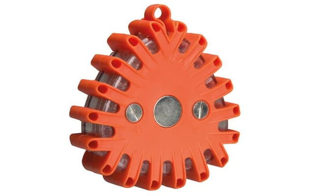 LUZ DE SEGURIDAD INTERMITENTE CON LEDs Y BASE MAGNÉTICA