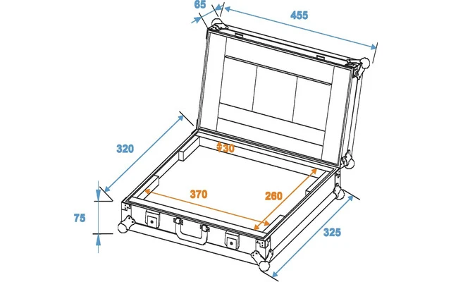 Roadinger LC-15 Flightcase para portátiles de 15
