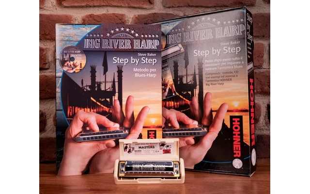 Hohner Big River Step By Step Pack: Armonica + Manuale In Italiano