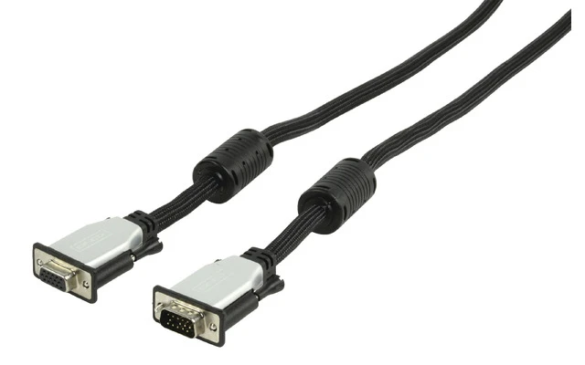 Cable de Extensión VGA VGA Macho - VGA Hembra Negro