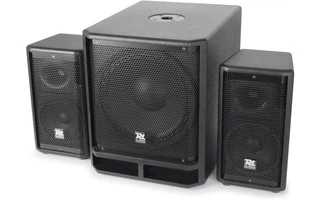Power Dynamics PD Combo 1200 de Subwoofer 12" +2x Satelites 6,5"