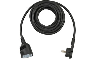 Cable de Extensión de Alimentación 5 m H05VV-F 3G1.5 IP20 Negro - Brennenstuhl 1168980050