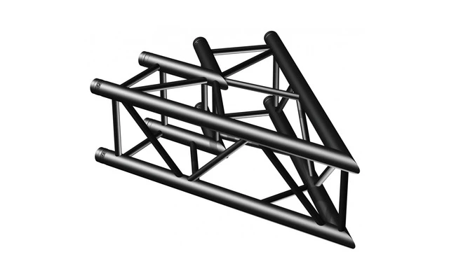 BeamZ P30-C19 Truss 2 vias corner 45º Negro