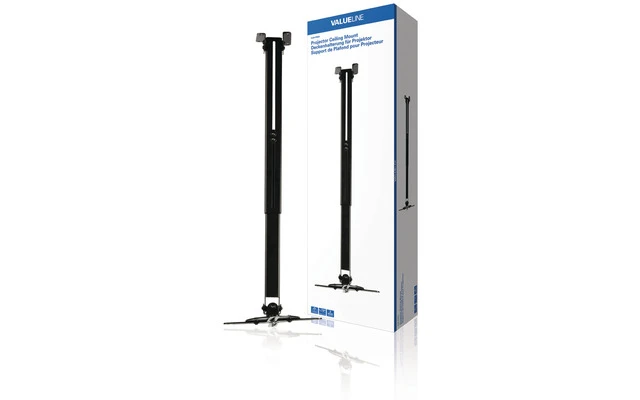 Soporte de techo para proyector de hasta 10 kg Color negro