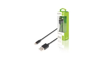 Cable de Sincronización y Carga Apple Lightning - USB A Macho 1 m Negro - Sweex SWMB39301B10