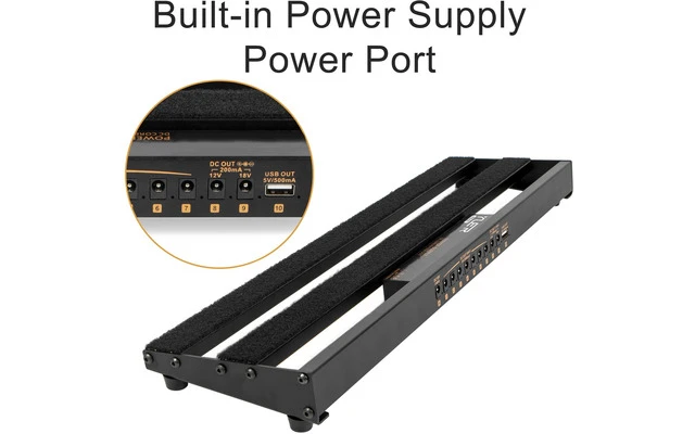 YUER PEDALBOARD WITH POWER SUPPLY