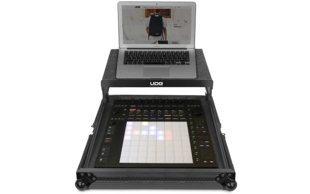 UDG Ultimate Flight Case Ableton Push 3 Black Plus (Laptop Shelf)