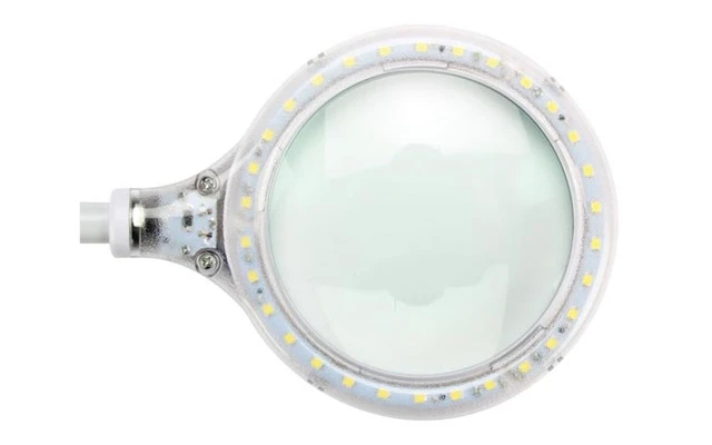 Lámpara LED con lupa y clip de fijación - 5 dioptrías - 6W - 30 LEDs - Color blanco