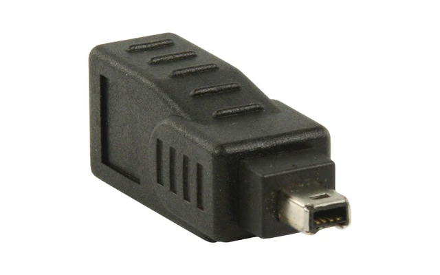 Adaptador FireWire de hembra 9-pines a macho 4-pines
