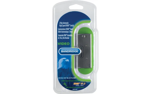 Conmutador HDMI® automático de 2 vías y alta velocidad
