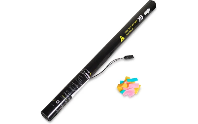 Tubo de confeti electrico 80cm - Multicolor papel
