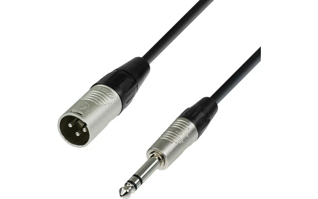 Adam Hall K4BMV0300 - 3m de XLR macho a Jack6.3mm stereo