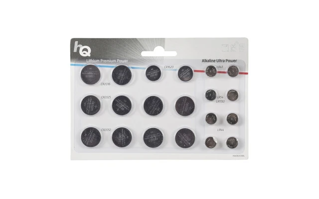 Pila de botón de litio / alcalina CR2016 / CR2032 / CR2025 / CR1620 / LR43 / LR54 / LR44 20 - Bl