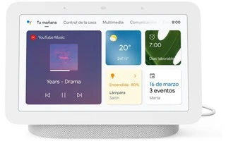 Google Nest Hub 2º Generación Altavoz Inteligente y Asistente con Pantalla Tiza