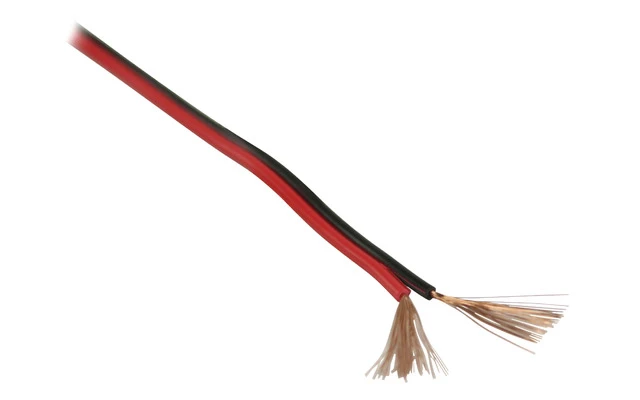Cable para altavoz 2x 1.50 mm² 100 m en color negro/rojo