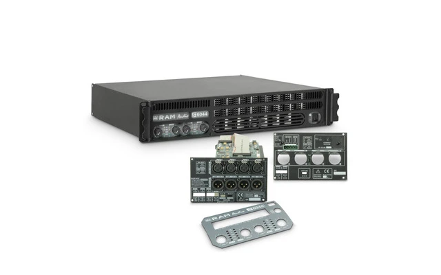Ram Audio S 6044 DSP GPIO Amplificador de PA 4 x 1480 W 4 Ohmios con Módulo DSP y GPIO